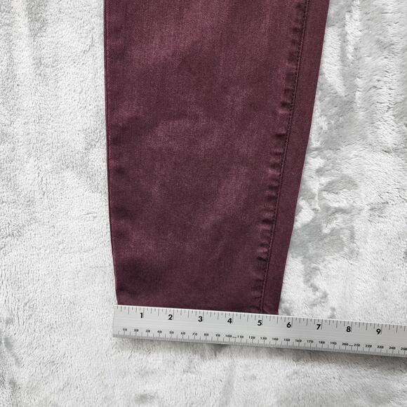 Buffalo David Bitton Jeans Womens 10/30 Purple Burgundy Mid Rise Skinny Stretch - Picture 12 of 13
